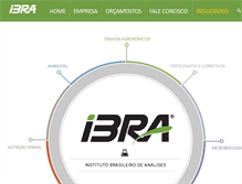 Tablet Screenshot of ibra.com.br